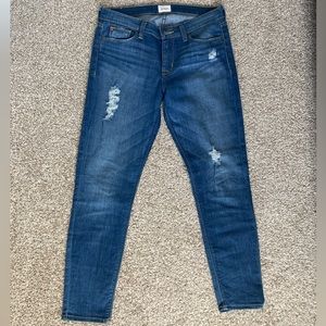Hudson Crop Krista Super Skinny Jeans